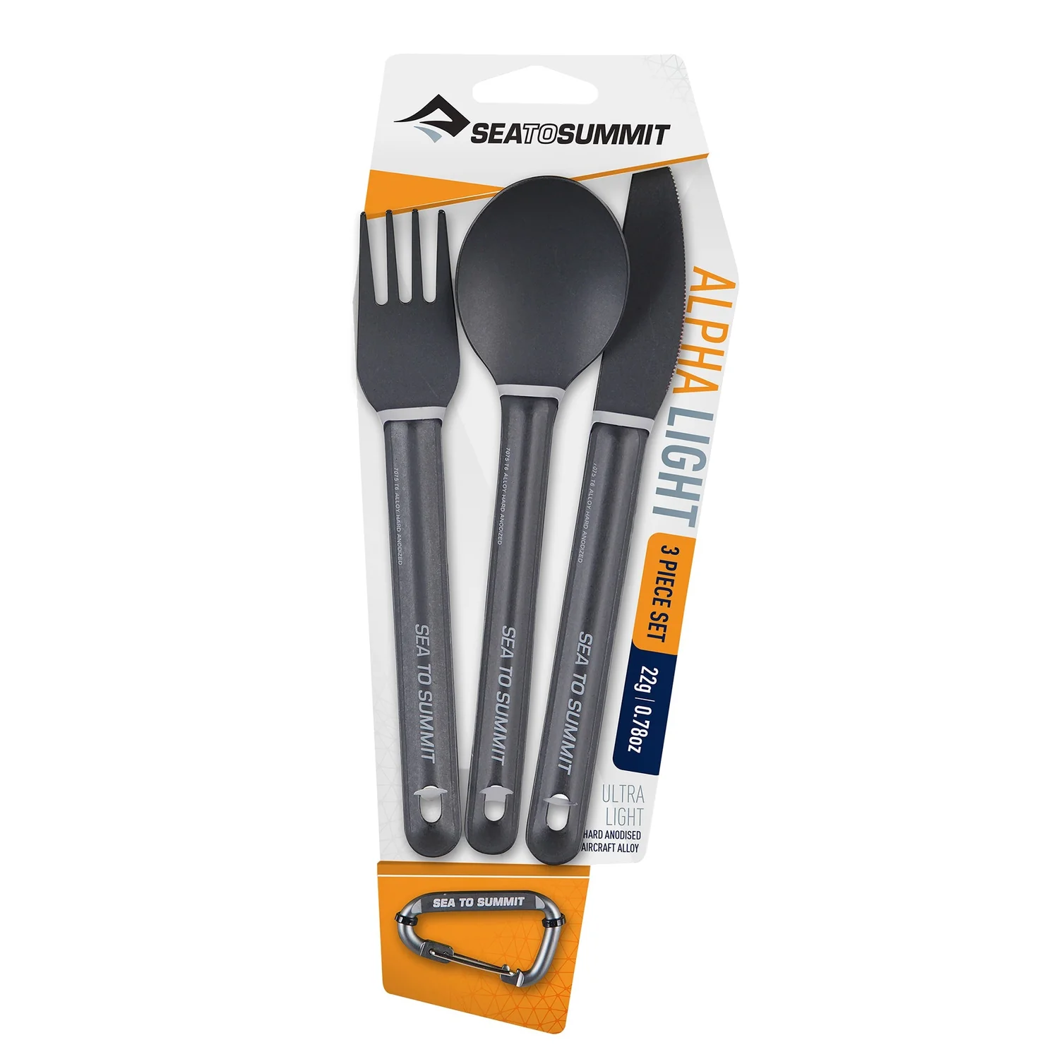AlphaLight Cutlery Set 3pc (Knife,