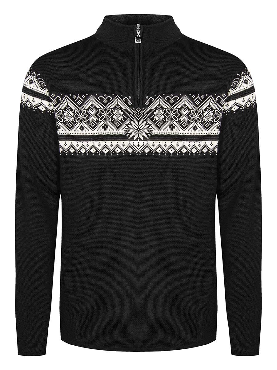 Moritz Sweater mens dark charcoal/black/off white