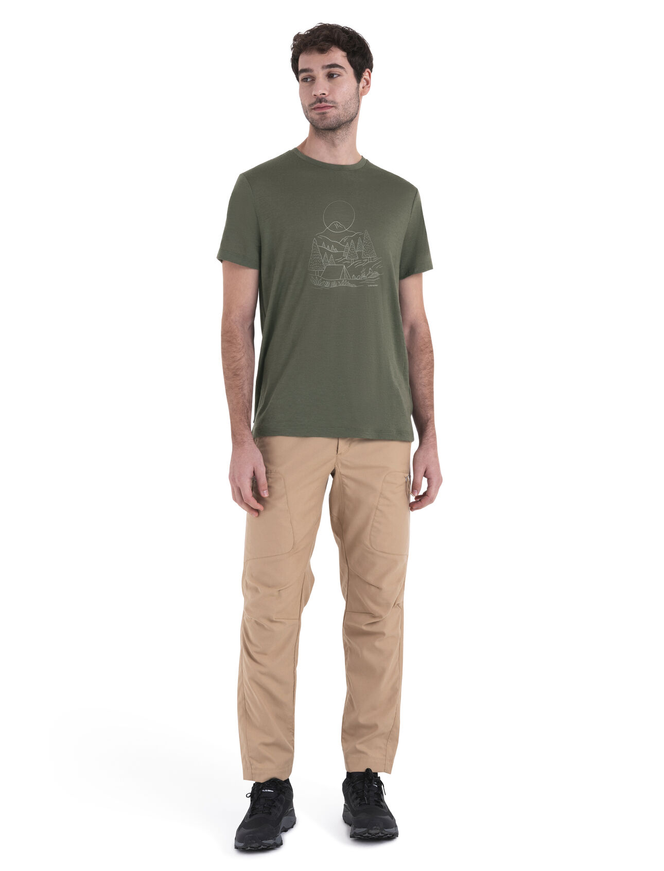 Herren T-Shirt Merino 150 Tech Lite III Sunset Camp