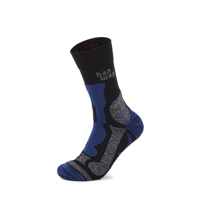 Hanwag Trek Merino Socke black/royal blue