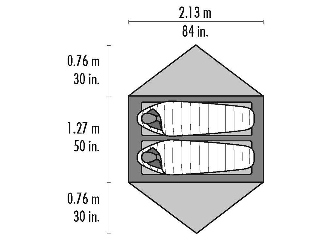Kuppelzelt Hubba Hubba NX 2-Personen-Zelt